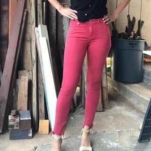 Lucky Brand Ava Skinny Jeans size 2/26 Red